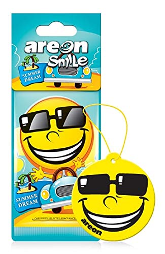 Image of AREON ASD23 Air freshener Hanging Summer Dream Scent, Best Odor Eliminator, Odd Gifts, Paper Hanging Ornaments, Long Lasting Scent for Car or Home -12 Pack