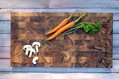 Schneidebrett XXL mit Namen Gravur | 54 x 29 cm groß | Holz: Akazie Massiv | Holzbrett groß mit Lasergravur | Continenta 4852 Cover