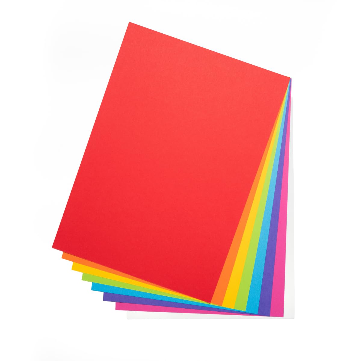 Hawksbill A5 Coloured Card 160 GSM – 100 Pack Rainbow Craft Card Stock | Premium Smooth Cards for Printing Arts & Crafts Calligraphy Kids Projects & Invitations
