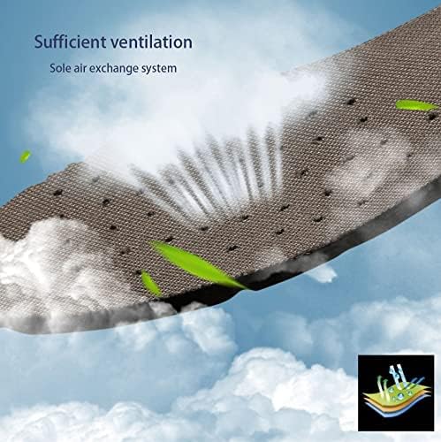 Miniatura 7 de HIWALK Zapatos de senderismo impermeables confort mediados tobillo montañismo zapatos transpirable ligero escalada camping trekking al aire libre