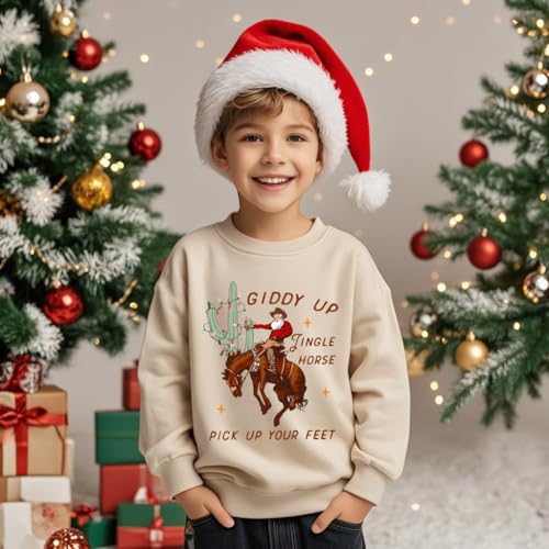 Boys Girls Christmas Sweatshirt Ugly Xmas Long Sleeve Toddler Kids Tops Truck Elk Pullover For 2-7 Years 2 Boys Girls Christmas Sweatshirt Ugly Xmas Long Sleeve Toddler Kids Tops Truck Elk Pullover For 2-7 Years - Image 3