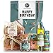 Happy Birthday Geschenkset - Gepp’s Feinkost I Überraschungstüte gefüllt mit handgemachter Pasta, Pesto-Bärlauch Gewürz, Bio Alleskönner Gewürz & Basilikumöl I Gourmet Geschenk-Set