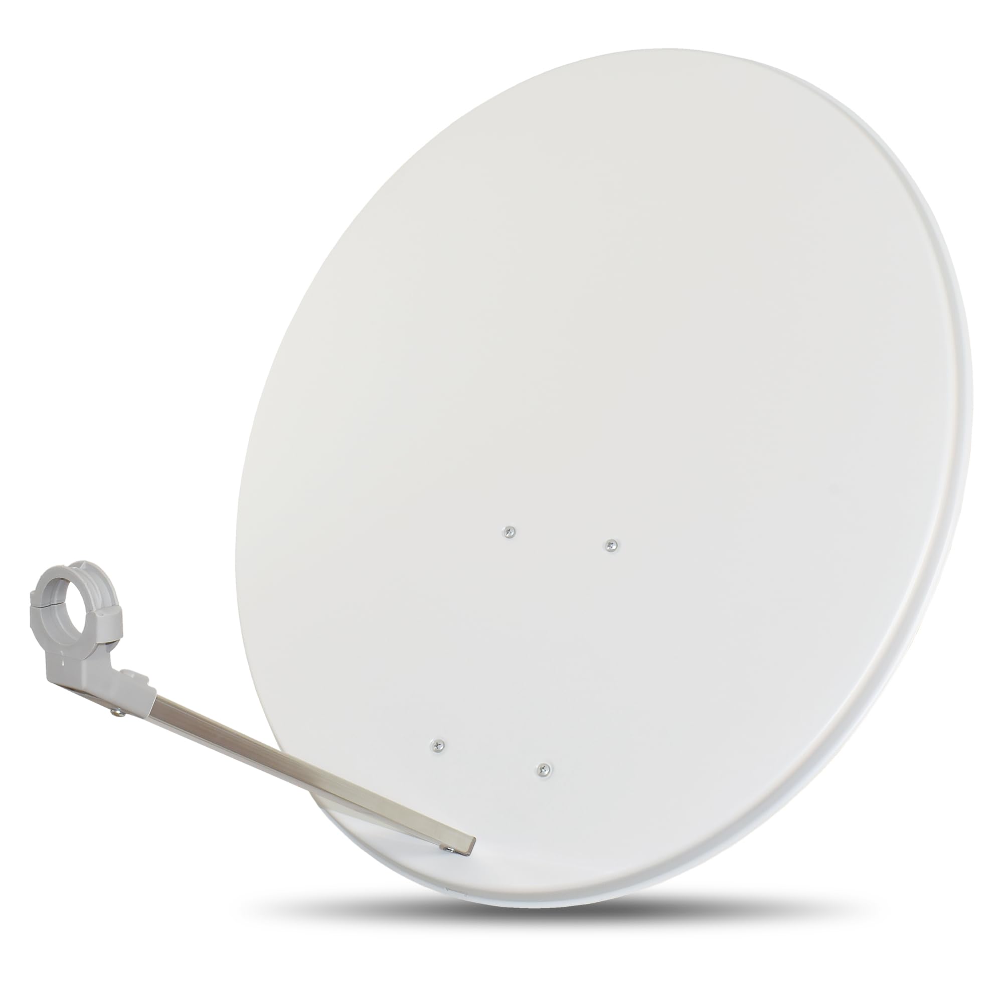 Satellitenschüssel 80cm HDTV 4K UHD Antenne Anlage hellgrau