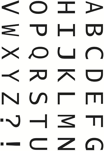 Miniatura 7 de Capital - 26 sellos transparentes del alfabeto, tarjetas de silicona con sentimientos, 26 letras del alfabeto, sellos transparentes para decoración