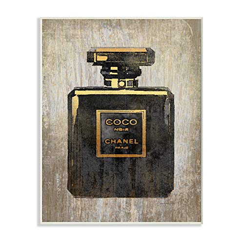 Stupell Industries Fashioner Perfume Black Gold Textured Watercolor, Design by Artist Amanda Greenwood Wall Art, 13 x 19, Wood Plaque Stupell Industries Fashioner Perfume Black Gold Textured Watercolor, Design by Artist Amanda Greenwood Wall Art, 13 x 19, Wood Plaque
