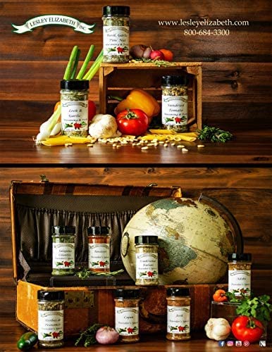 Image of Lesley Elizabeth Sundried Tomato Seasoning & Pesto - Rich Italian Tomato & Herb Blend | Perfect for Pasta, Roasted Vegetables, Chicken & Sandwiches | All-Purpose Cooking