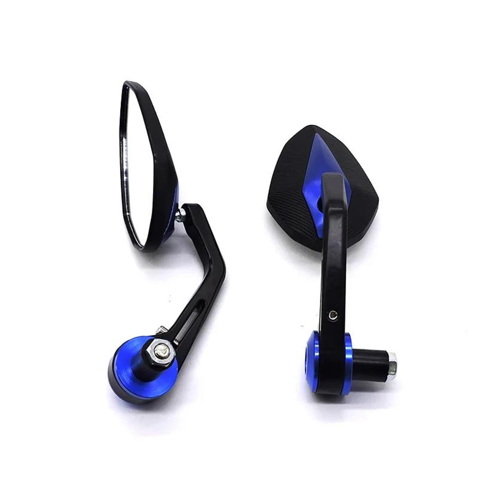 CFSJRXZ Motorbike Mirrors Motorcycle Bar End Mirrors Rearview Mirror For MT 125 MT-125 MT125 Rear View Side Mirror Rear View Wing Mirror Folding Rearview Mirrors set(Blue)