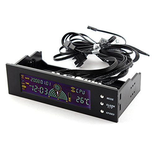 5.25 LCD Display CPU HDD Fan Speed Control PC Temperature Controller Amazon.in Electronics