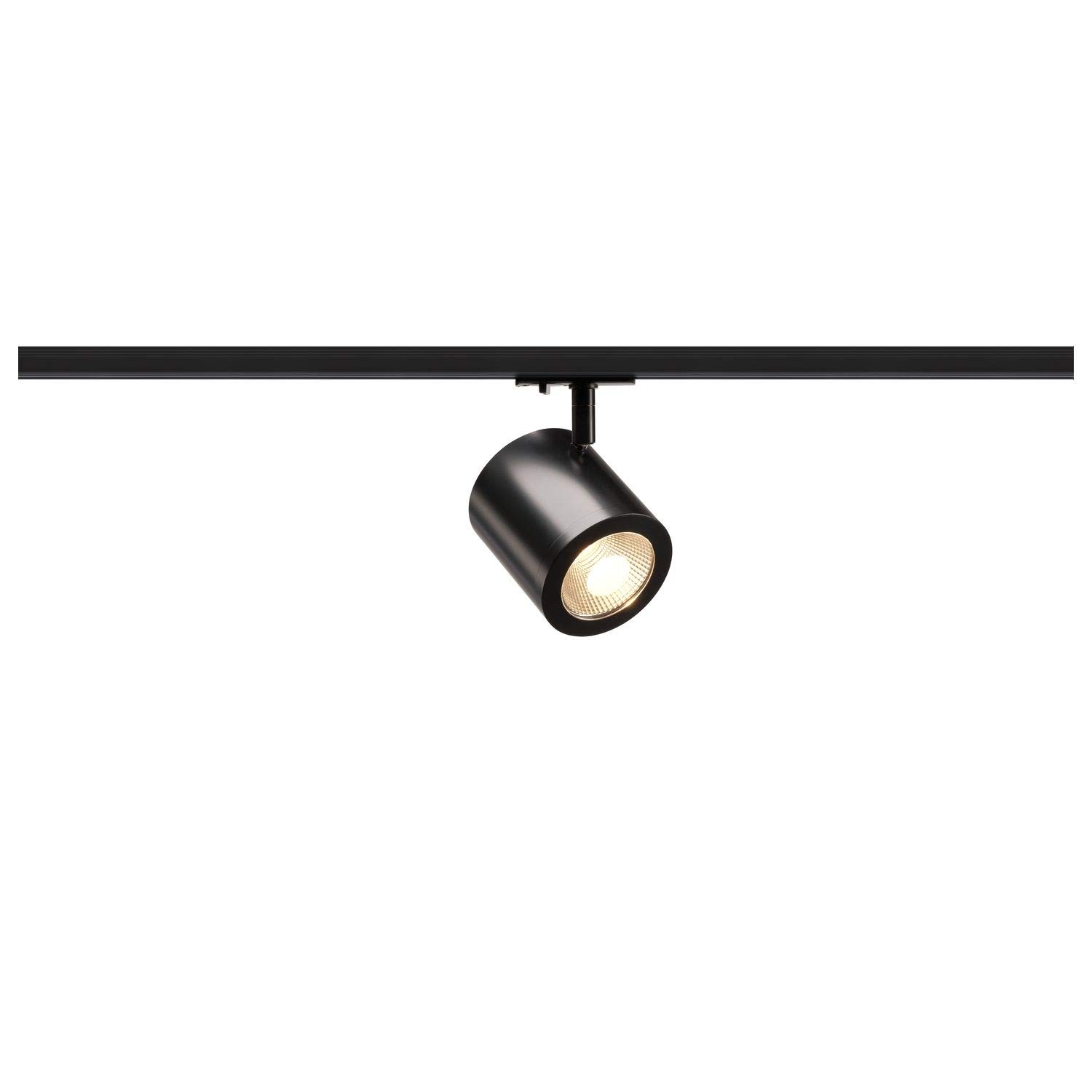 SLV1-Phase System spot Enola_C / Spotlight, LED spot, Ceiling Spotlight, Ceiling Light, Track System, Indoor Lighting / 3000K 11W 900lm Black 35 Degrees
