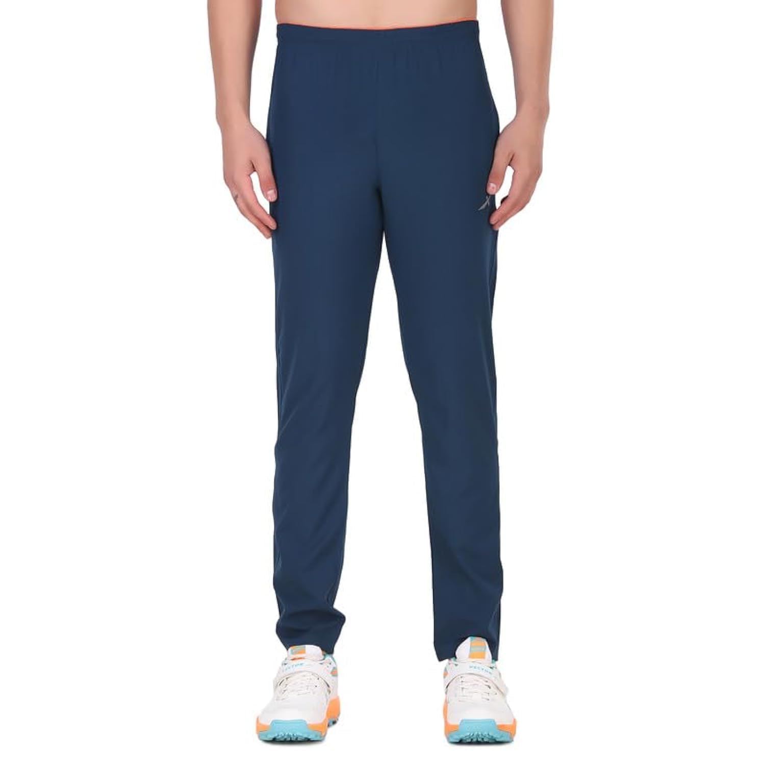 Vector X Solid Men Sports Trousers 100% Polyester with Zipper Pockets(Pack of 1)