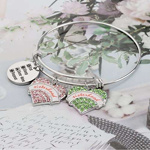 Image of MYOSPARK Greek Sorority Gift Maple Leaf Bracelet Sorority Paraphernalia Graduation Gift for Sisters