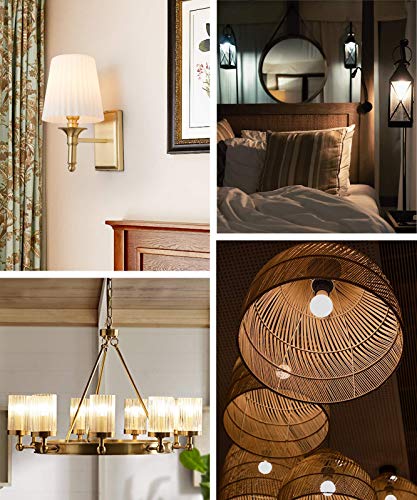 Vanke E14 LED Light Bulb, Warm White 2700K Yellow Light, 6W (40 Watts Equivalent), Non-Dimmable, SES Small Screw Light Bulb, 470 Lumen LED Golf Ball Bulbs, Pack of 3 - Image 5