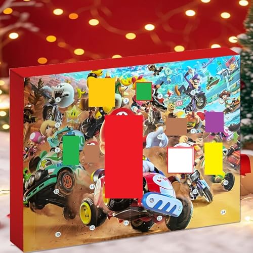 Milygobam Christmas Advent Calendar with 24 Unique Toys, Advent Calendar for Festive Countdown, Daily Surprise Toy Reveal Behind Each Door, Party Favor Gift (MLA-2)