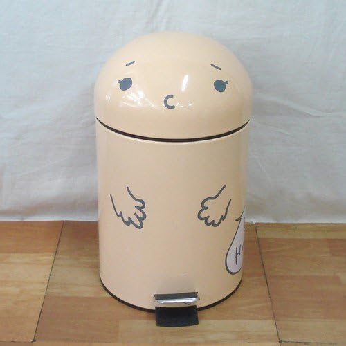 Amazon Co Jp 子供用 キャラクター ペダル式 ダストピン ゴミ箱 オレンジ 5l ホーム キッチン