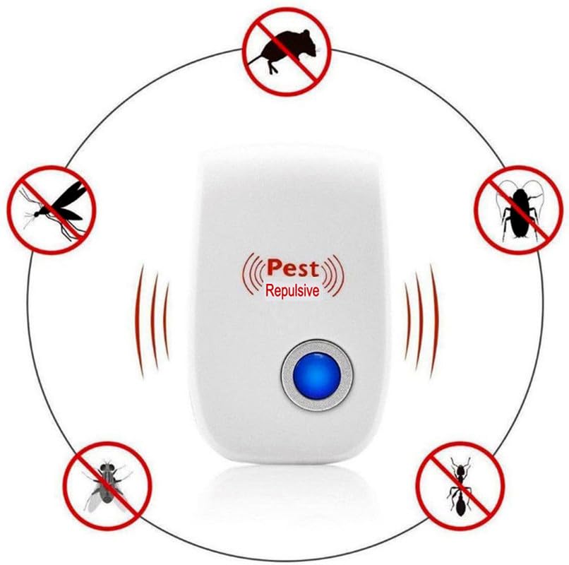 Image of Ultrasonic Electric Pest Repellent Machine to Repel Lizard, Rat, Cockroach, Mosquito, Home Pest & Rodent Repelling Aid for Reject Ants for Reject Insect Mosquito Killer (Pack of 01)