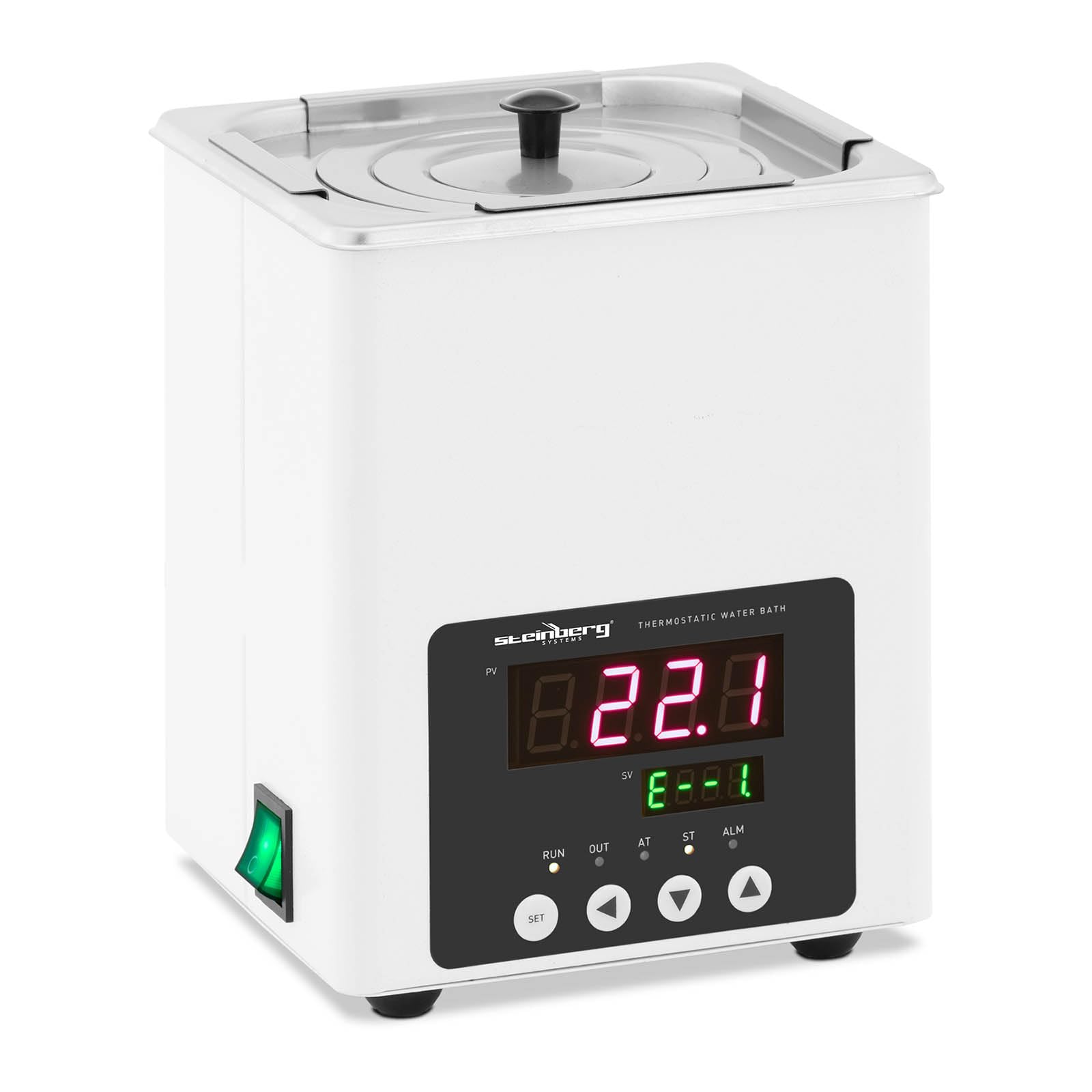 Steinberg Systems SBS-TWB-2000 bain d'eau thermostatique numérique 3,4 L 5-100 °C 150 x 135 x 150 mm bain d'eau laboratoire bain d'eau