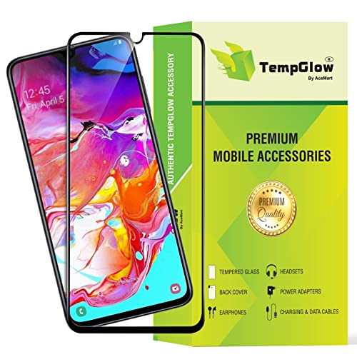 Image of Screen Protector for Samsung Galaxy A70 / A70S (Black) Tempered Glass Edge-to-Edge 6D Screen Guard With Installation Kit