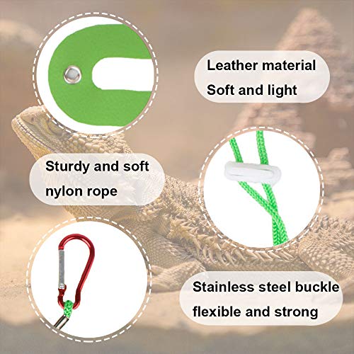 Adoggygo christmas bearded dragon santa hat scarf lizard leash harness set - lizard christmas costume christmas scarf and hat + 3 pack bearded dragon harness leash for reptile christmas (christmas) 5 Adoggygo christmas bearded dragon santa hat scarf lizard leash harness set - lizard christmas costume christmas scarf and hat + 3 pack bearded dragon harness leash for reptile christmas (christmas) - image 6