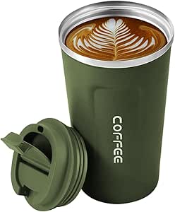 LARS NYSM Taza Térmica Café Para Llevar 380ml | Termo Café Para Llevar