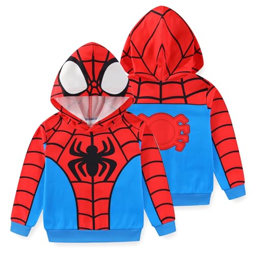Marvel Spider-Man Boys Pullover Hoodie for Toddler and Big Kids