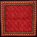 Calico Print Cotton Table Napkin 18" x 18" Red