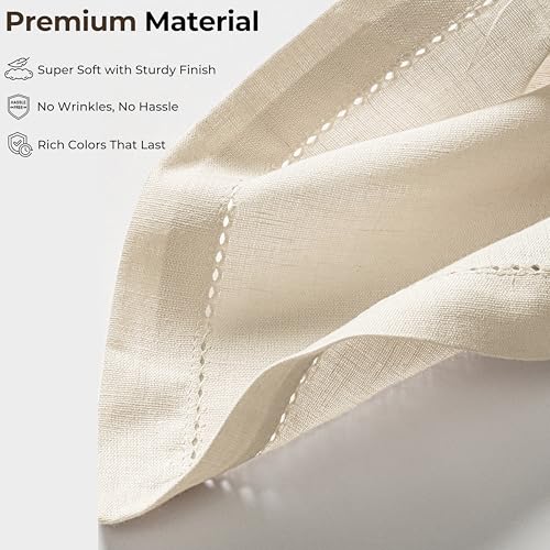 Servilletas de Tela Ramanta Home Natural Pack 12 miniatura 4