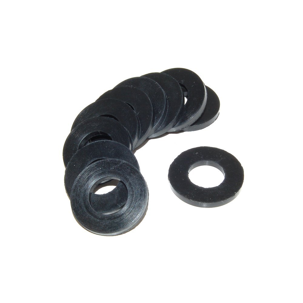 Thunderfix Black Washing Machine Hose Washer 3/4" Bsp Replacement 24.00Mm Diameter (Pack Of 5)