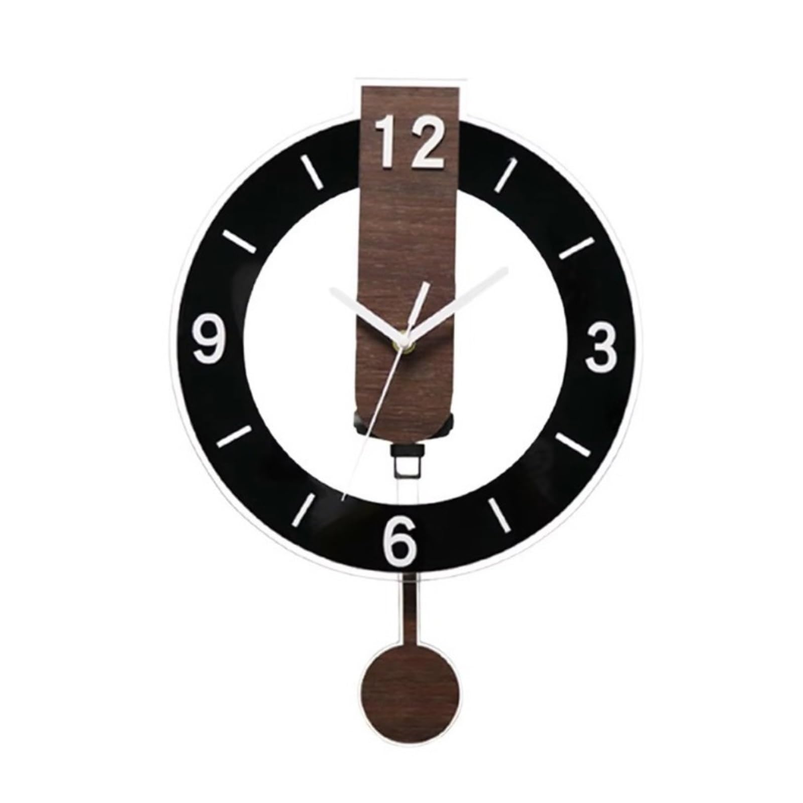 DJSKLDF Wall clock Creative Minimalist Hanging Clock Silent Acrylic Digital Wall Vintage Scale Living Room Decoration(Color1)
