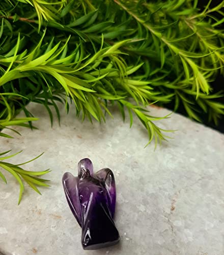 The Healing Store Amethyst Crystal Angel | Lab Certified