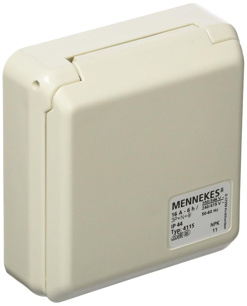 Mennekes 101100352 Basen w systemie cepex-th, gniazda CEE, 400 V, 50–60 Hz, 16 A, 5-biegunowe, IP 44, 5 pakiet