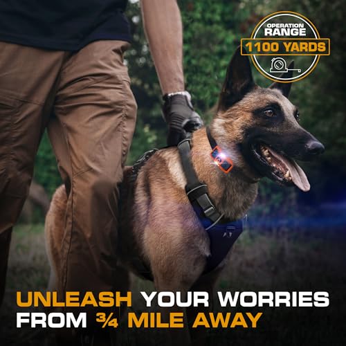 Image of INVIROX Dog Shock Collar [Ultra K9] 124 Training Levels, 4 Powerful Modes with Night-Light and Mile Range 100% Safe Dog Training Collar for Large Dogs IP67 Waterproof