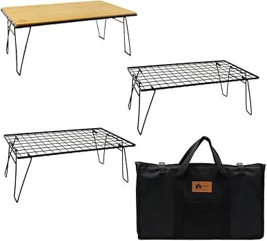 Amazon.co.jp: HIBARI フィールドラック キャンピングラック 3個セット