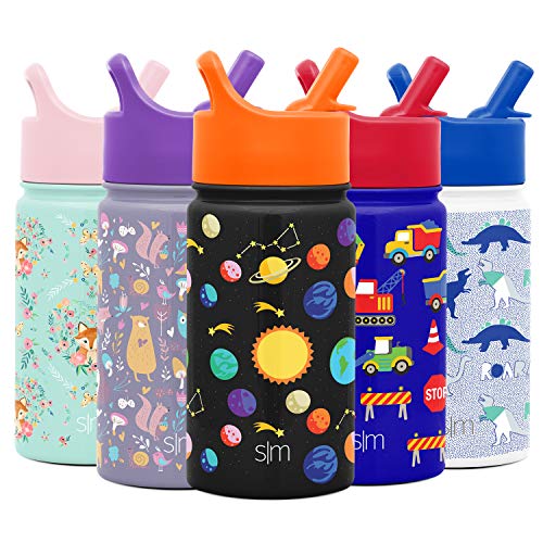 Simple Modern 14oz Summit Kids Water Bottle Thermos with Straw Lid - Dishwasher