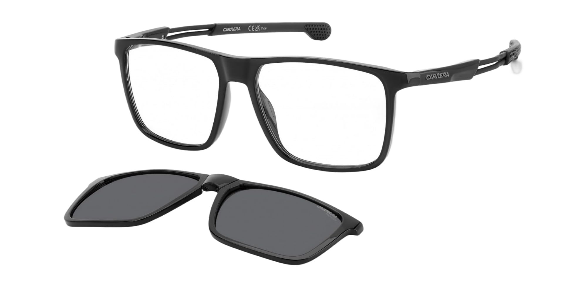Carrera Women's Black Black/Grey Folding Clip On Ca 4020/Cs 56/16/140 Men Sunglasses