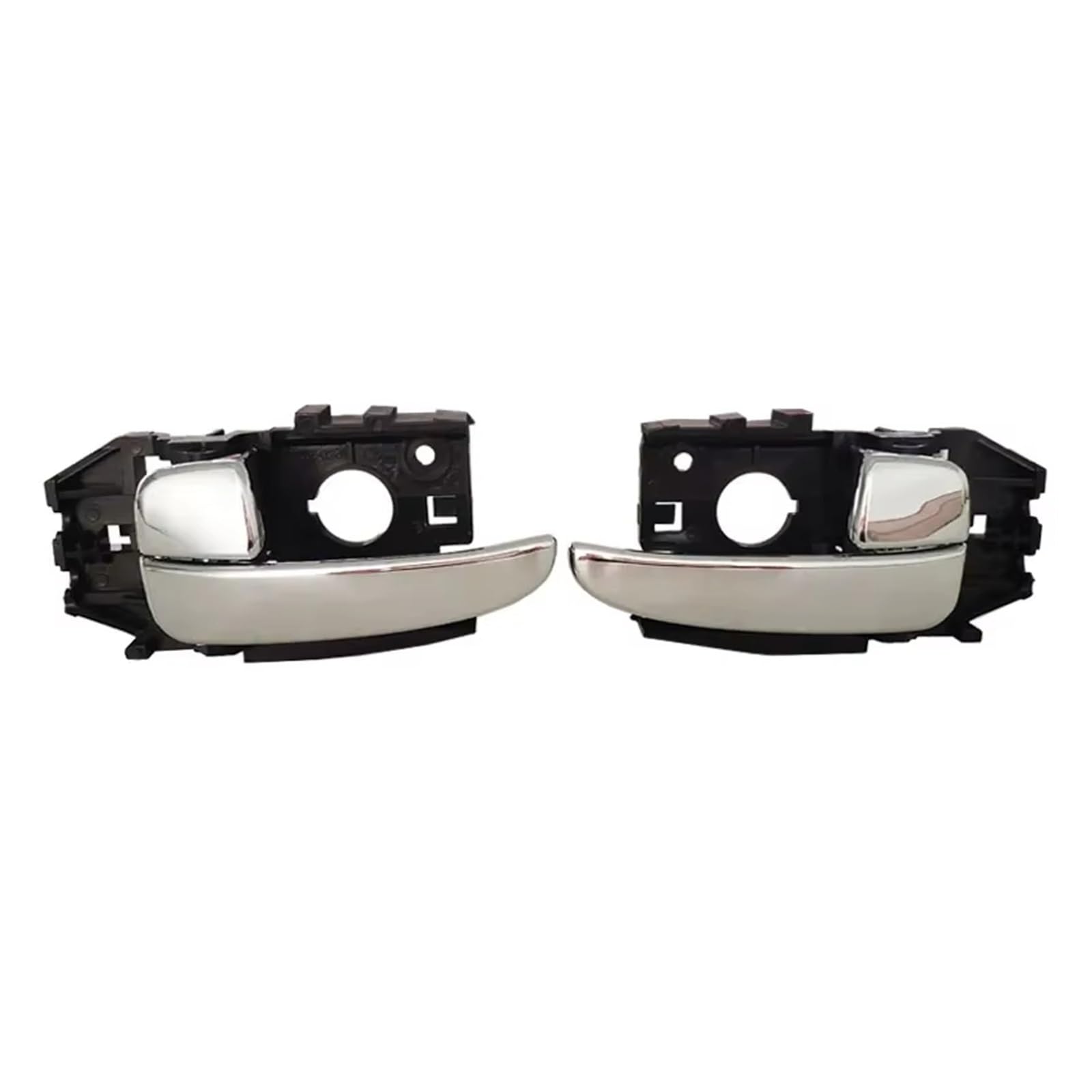 Eshgtuo Interior Door Handle Replacement Car Interior Inside Inner Door Handle Chrome for Hyundai for Elantra XD 2.0L 1.6L 2003-2010 826202D000 826102D000 Interior Door Pull Handle Trim(Rear Right)