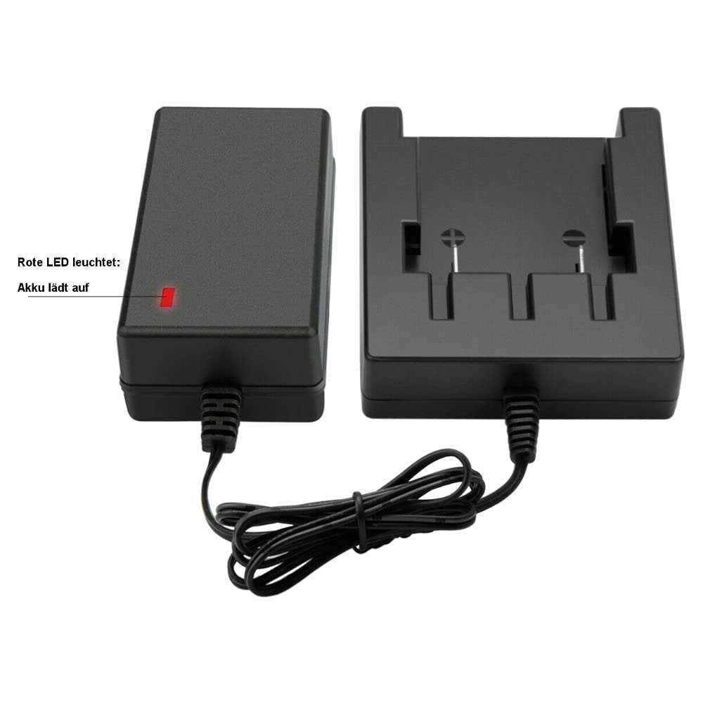 Trade-Shop Juego 2 en 1: batería de ion de litio de 40 V / 3000 mAh + cargador para cortacésped Cramer 40LM41, desbrozadora 40T05 40T07, podadora de 40 CV