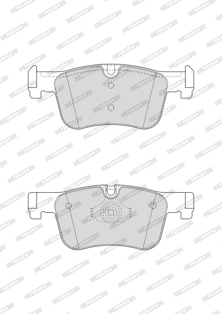 FERODO Juego de pastillas de freno Delantero preparado para indicador de desgaste sin accesorios FDB4489 Juego de pastillas de freno Compatible con BMW 3 Touring F31 1 Hatchback F20 3 Sedán F30, F80
