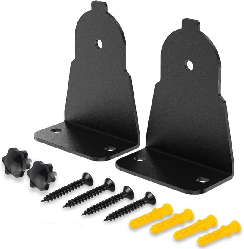 Coyktonty Metal Wall Mount Bracket for Samsung Curved Soundbar AH61-03943A Speaker,Wall-Mounted Sturdy Metal Mount （1 Pair）