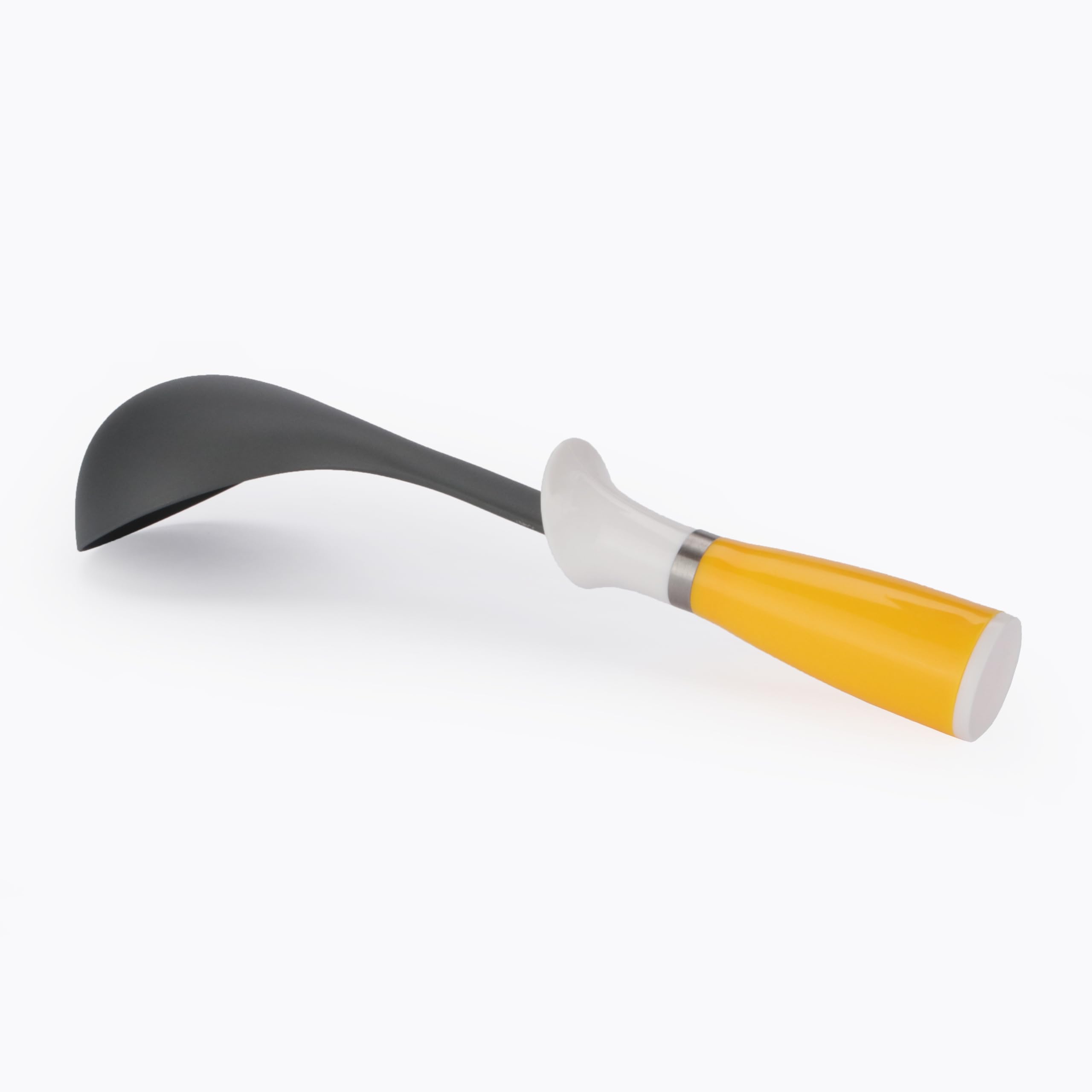 Çorba Kepçesi Servis Takımı Kepçesi Plastik Kepçe 32 cm Tencere Tutmalı Kepçe Sarı