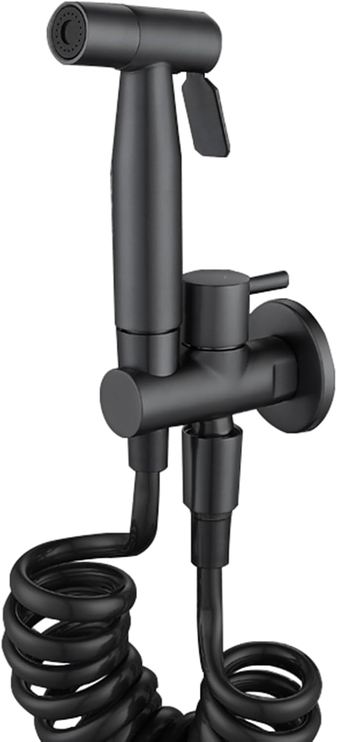 Portable Bidet Sprayer for Toilet Cold Water Tap Toilet Douche Spray Kit Wall Mounted Single Handle Brass Taps
