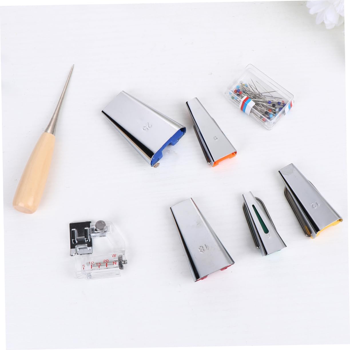 KONTONTY Sewing Machine Accessories Bias Tape Maker Specifications for Fabric Tape Makers