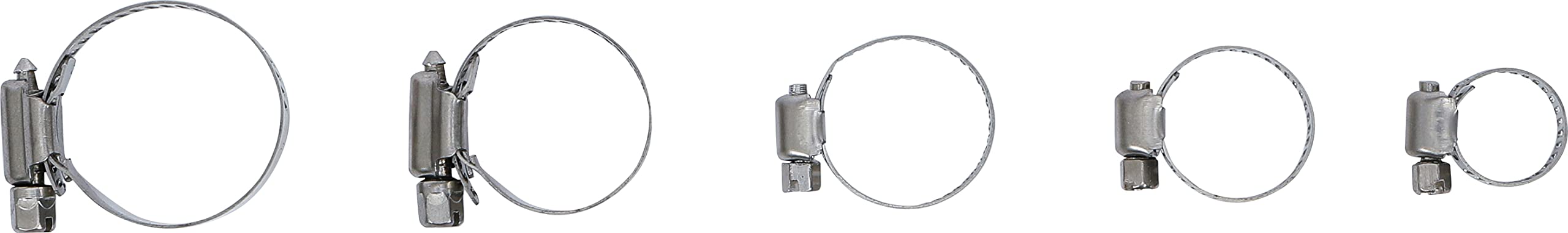 BGS 8055-1 Schlauchklemmen-Sortiment – 26-tlg., Rostfrei, Ø 16–38 Mm, Perfekt Für Werkstatt & Heimgebrauch