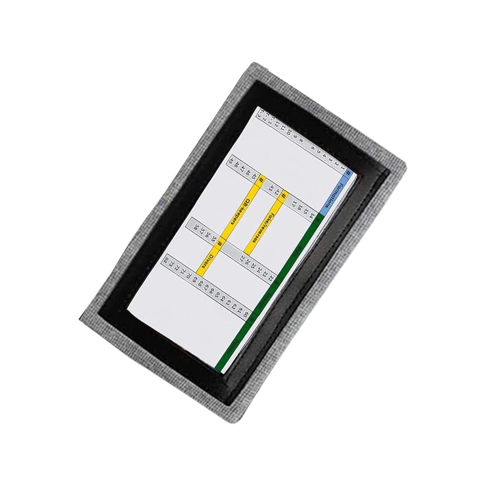 Pro Athletics QB Playbook Wristband - Football Quarterback Play Wristbands for Adult and Youth - Wrist Coach for All Sports with 3 Compartments (Gray, Adult, 1-Pack)