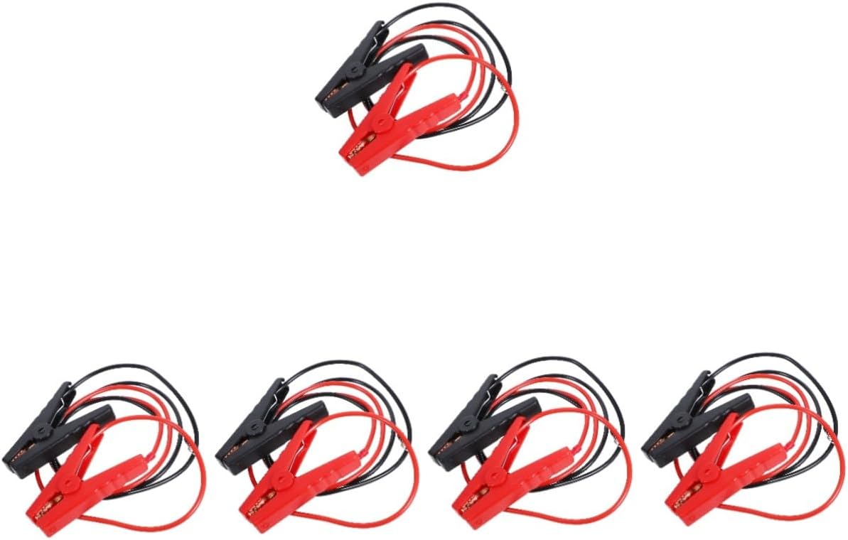 OUNONA 10pcs Jumper Cable Clamps with Wire Alligator Clips for Automotive and Industrial Use and Design Easy Installation for Tight Spaces