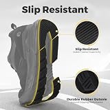Fitville Extra Wide Buty Do Biegania Damskie Sportowe Buty Do Chodzenia Lekkie Fitness Wygodne Trampki Dla Szerokie Stóp Czarny 37 EU X-Szeroki