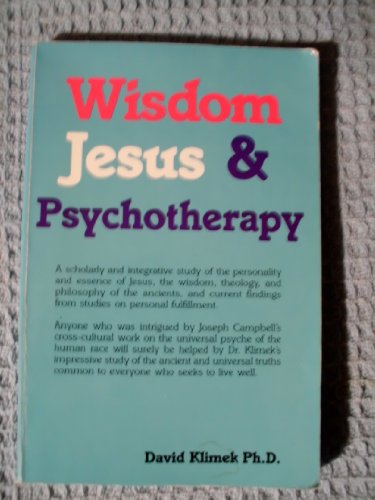 Wisdom, Jesus and Psychotherapy 0963021303 Book Cover