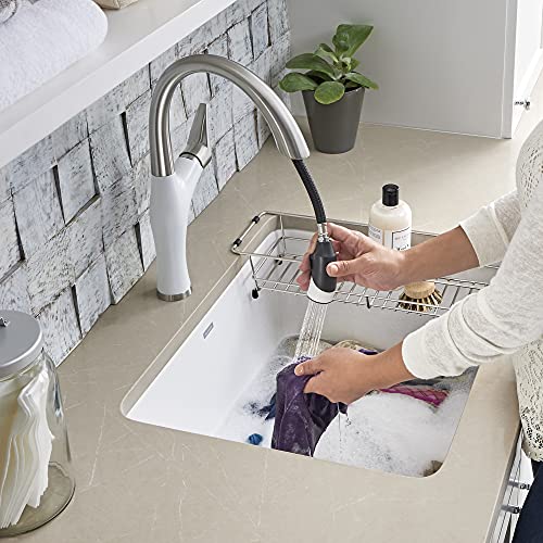 Blanco 401927 Liven Drop-In Or Undermount Laundry Sink, 25" L X 22" W X 12" D, White #TOP3