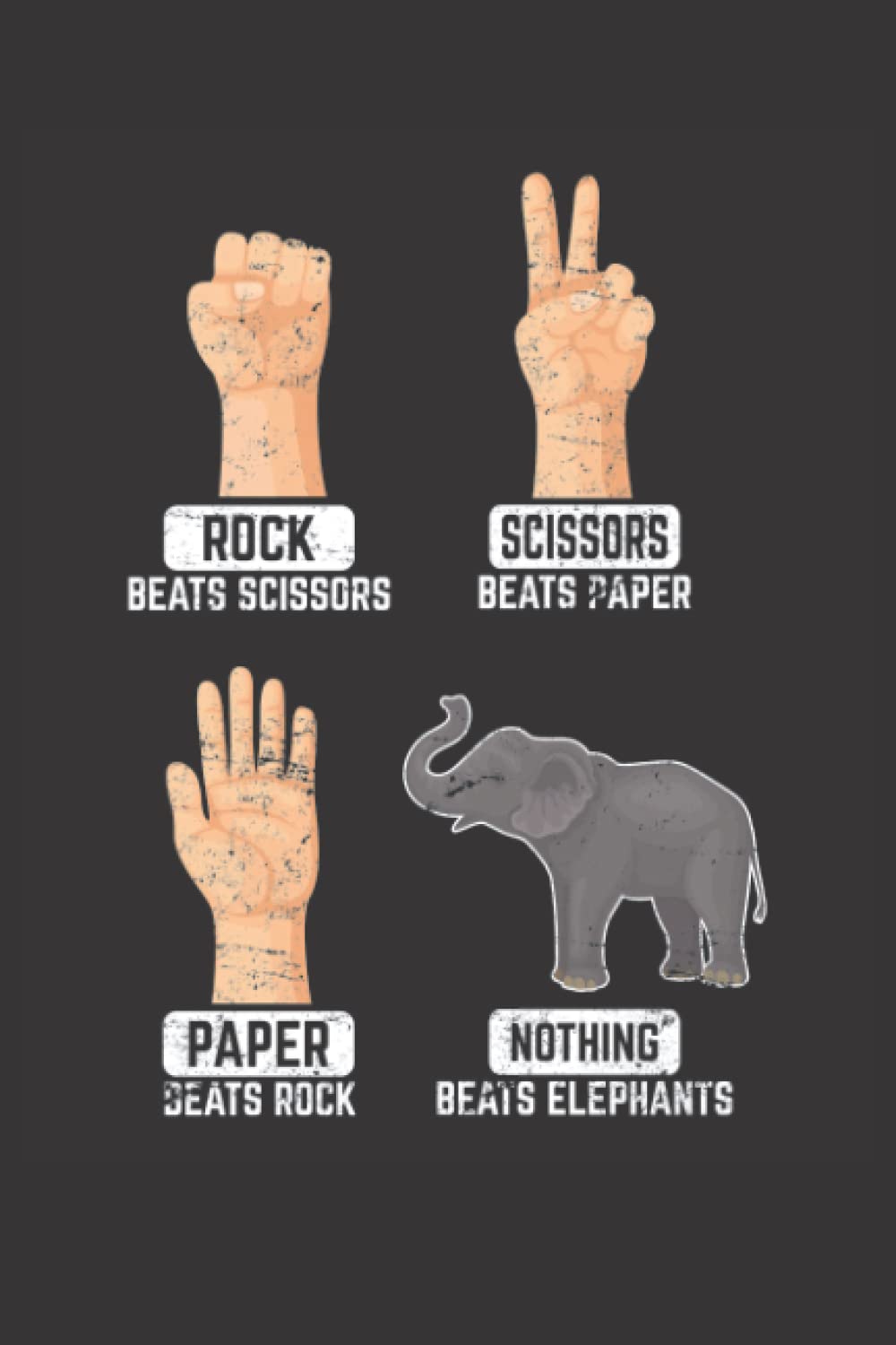 Independently published Rock Paper Scissors Nothing Beats Elephants: Elephant Notebook