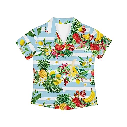 Chemise hawaïenne noire à motif floral pour vacances d'été et événements