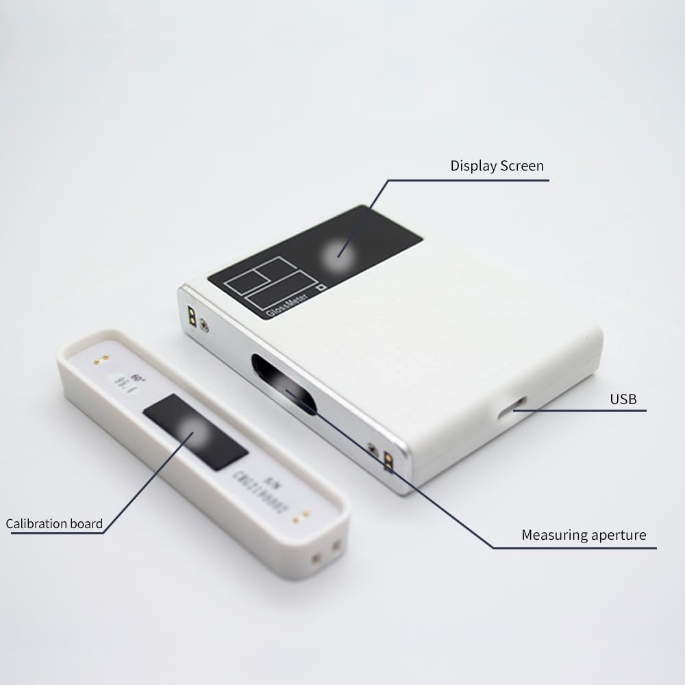Gloss Meter DG60-Pro,Portable Business Travel Measuring,Range 0-1200GU,Single Angle 60 °，Universal GlossMeter for Various Industries